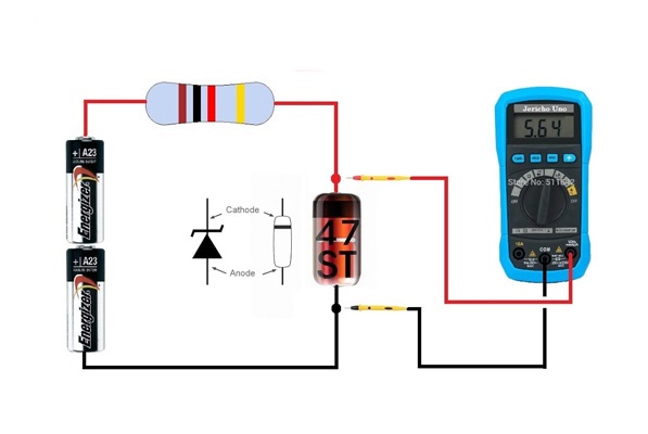 تست دیود زنر How to test zener diode